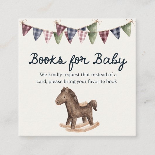 Inspired Baby Shower Book for Baby Informatiekaartje (Voorkant)