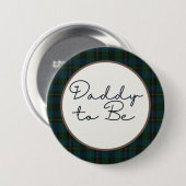 Inspired Baby Shower Daddy to be Ronde Button 7,6 Cm (Voorkant /achterkant)