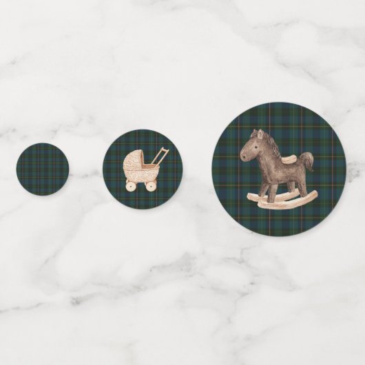 Inspired Baby Shower Personalized Tab Confetti (Achterkanten)