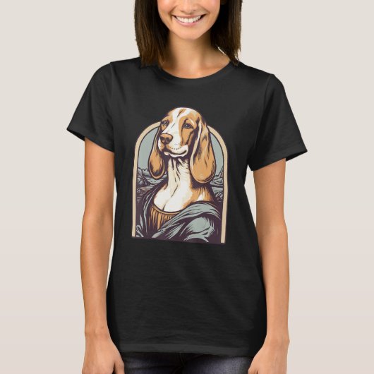 Inspired by Lisa Art Portrait of a Beagle Dog T-shirt (Voorkant)