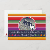 Inspired by the Spirit of the Andes Machu Picchu T Bedankkaart (Voorkant / Achterkant)