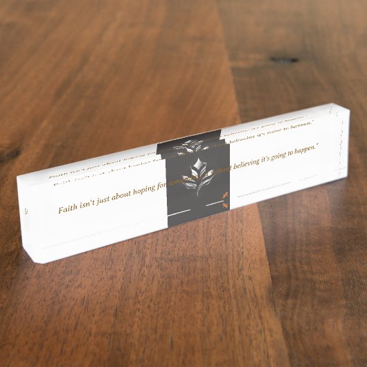 Inspired Desk Nameplate Naambordje (Zijkant)