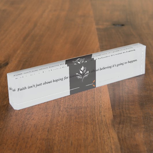 Inspired Desk Nameplate Naambordje (Zijkant)