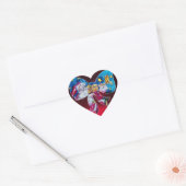INSPIRED SANTA CHRISTMAS BOW HEART HART STICKER (Envelop)