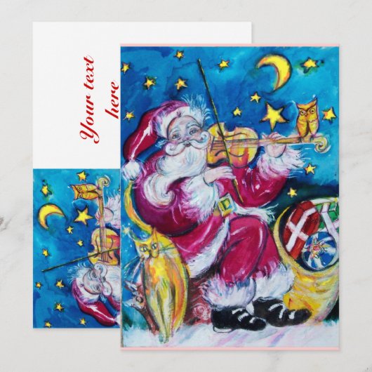 INSPIRED SANTA FEESTDAGENKAART (Voorkant / Achterkant)