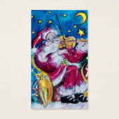 INSPIRED SANTA Kerstnacht Rood Blauw Visitekaartje (Achterkant)