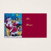 INSPIRED SANTA Kerstnacht Rood Blauw Visitekaartje (Voorkant)