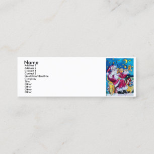 INSPIRED SANTA PLAYING VIOLIN MINI VISITEKAARTJE