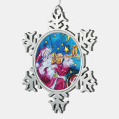 INSPIRED SANTA TIN SNEEUWVLOK ORNAMENT (Rechts)