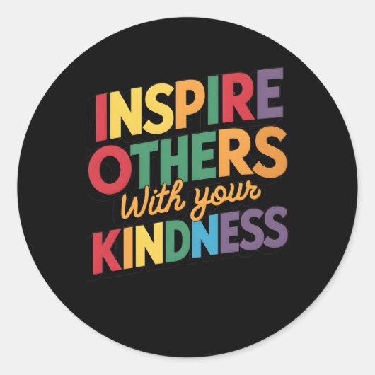 Inspireer anderen met je Sticker van vriendelijkhe (Voorkant)