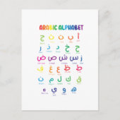 Inspireer Arabisch leren: prachtige alfabetkunst Briefkaart (Voorkant)