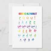 Inspireer Arabisch leren: prachtige alfabetkunst Kaart (Voorkant)