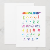 Inspireer Arabisch leren: prachtige alfabetkunst Kaart (Voorkant / Achterkant)