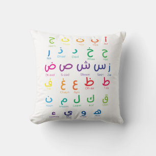 Inspireer Arabisch leren: prachtige alfabetkunst Kussen