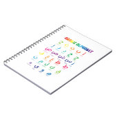 Inspireer Arabisch leren: prachtige alfabetkunst Notitieboek (Linkerzijde)