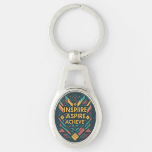 Inspireer Aspire Bereiken - Ovale Sleutelhanger