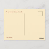Inspireer creatieve volharding met typografie cita briefkaart (Achterkant)