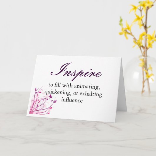 Inspireer de Kaart van de Definitie (Gele Bloem)