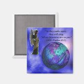 Inspireer de wereld Schrift Magnet (Voorkant / Achterkant)