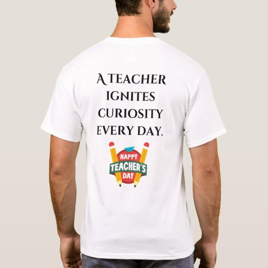 Inspireer & geef les aan WITHE T-shirt (Achterkant)