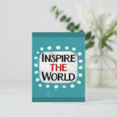 Inspireer het Briefkaart van de wereld (Staand voorkant)