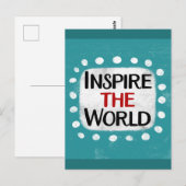 Inspireer het Briefkaart van de wereld (Voorkant / Achterkant)