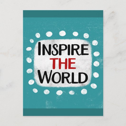 Inspireer het Briefkaart van de wereld (Voorkant)