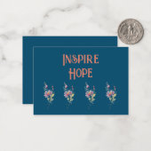 Inspireer hoop: notitiekaartje (Voorkant / Achterkant in situ)