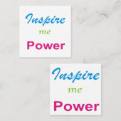 Inspireer mij geesten vierkante visitekaartje (Voorkant / Achterkant)