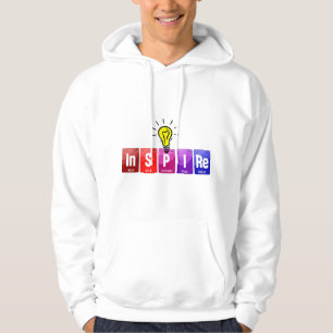Inspireer Motivatie Leider Chemie Periodiek Systee Hoodie