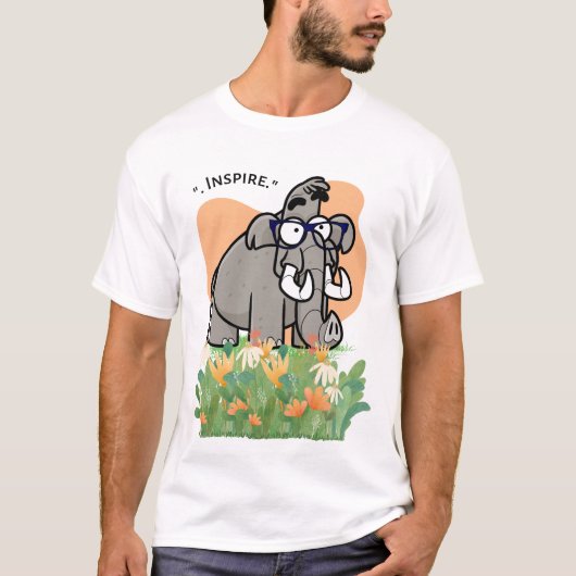 inspireer olifant t-shirt (Voorkant)