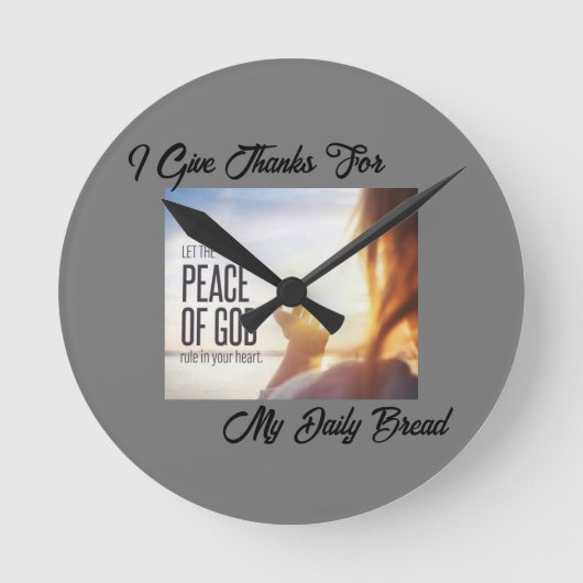 InspireMe Collections’ ronde acryl wandklok (Voorkant)