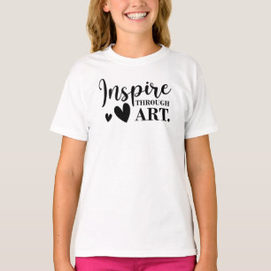 Inspireren door kunst t-shirt