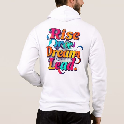 "Inspireren en opstijgen" Hoodie (Achterkant)