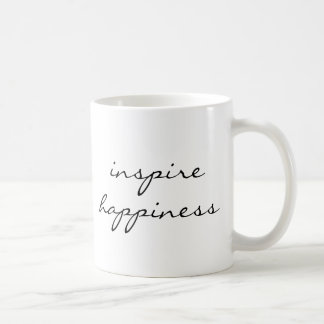 Inspireren geluk script handschrift aanmoediging koffiemok