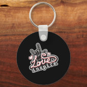 inspireren Liefde ASL ILY Hand Gebarentaal Deaf Aw Sleutelhanger (Voorkant)