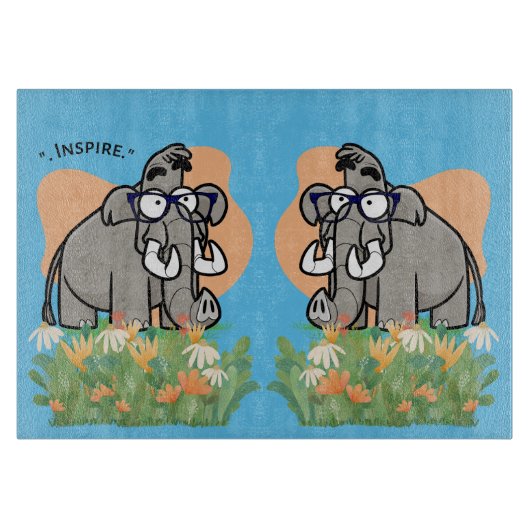 Inspireren olifant snijplank (Voorkant)