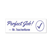 Inspireren "Perfect Job!" + Naam van aangepaste in Zelfinktende Stempel (Design)