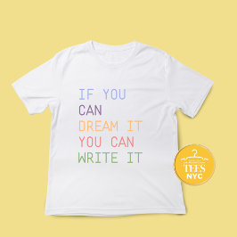 Inspireren Quote T-shirts voor schrijvers