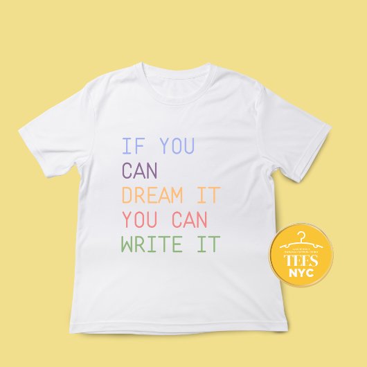 Inspireren Quote T-shirts voor schrijvers