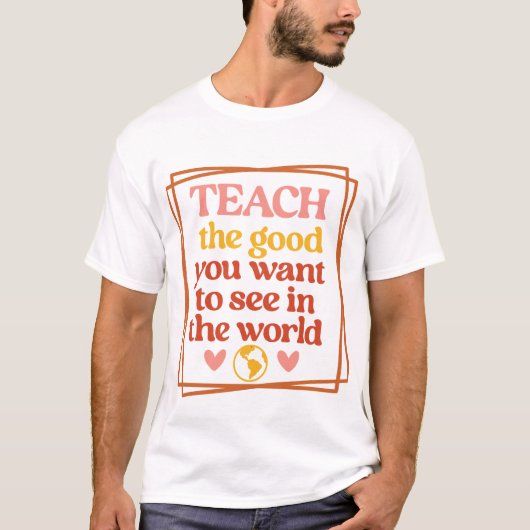 Inspireren Quote voor leraar T-shirt (Voorkant)