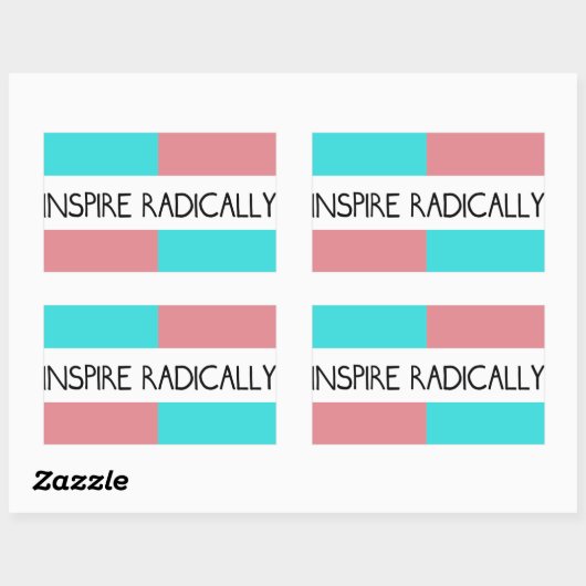 Inspireren radicaal Sticker (Vel)