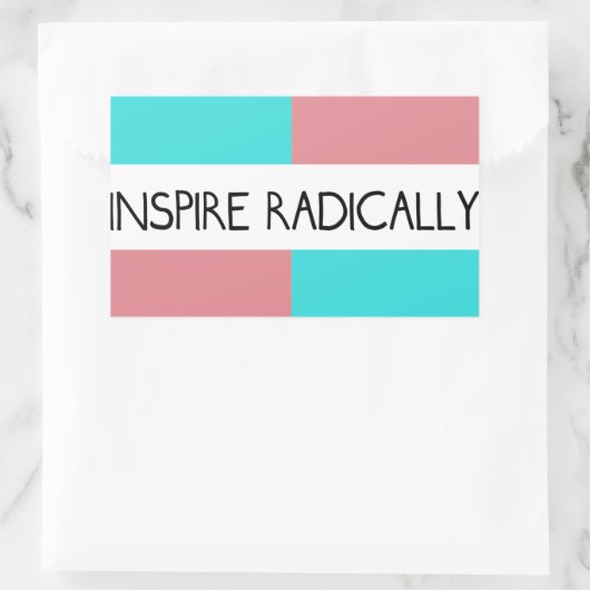 Inspireren radicaal Sticker (Tas)