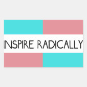 Inspireren radicaal Sticker (Voorkant)