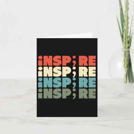 Inspireren Semicolon zelfmoord bewustzijnsproject2 Kaart (Voorkant)