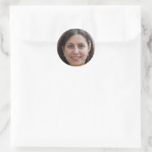 Inspireren tot verandering ronde sticker (Tas)