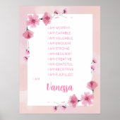 Inspireren van uw reis met affirmaties poster (Voorkant)