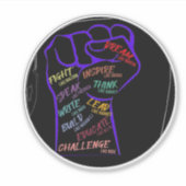 Inspireren Vinyl Sticker (Voorkant)