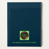 Inspireren Whimsical Kleurrijke Bloemen Plezier Tr Planner (Achterkant)