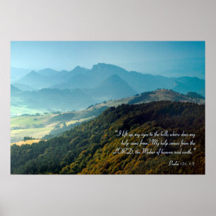Inspirerend   121 psalm poster